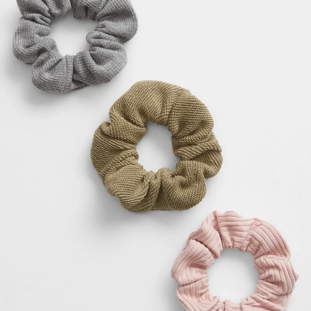 GAP Hair Style Scrunchie One Size Lot of 3 Multi Color Accessories